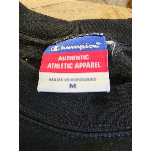 Harvard Champion Sweatshirt Size M Black Crest University College Logo - Picture 4 of 7